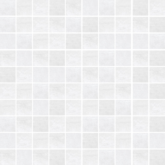Mozaïektegel Floorgres Rawtech 753904 VLMoz.300X300 White 10mm Mat Ret.R10 F:030X030 - Mozaiektegel.com