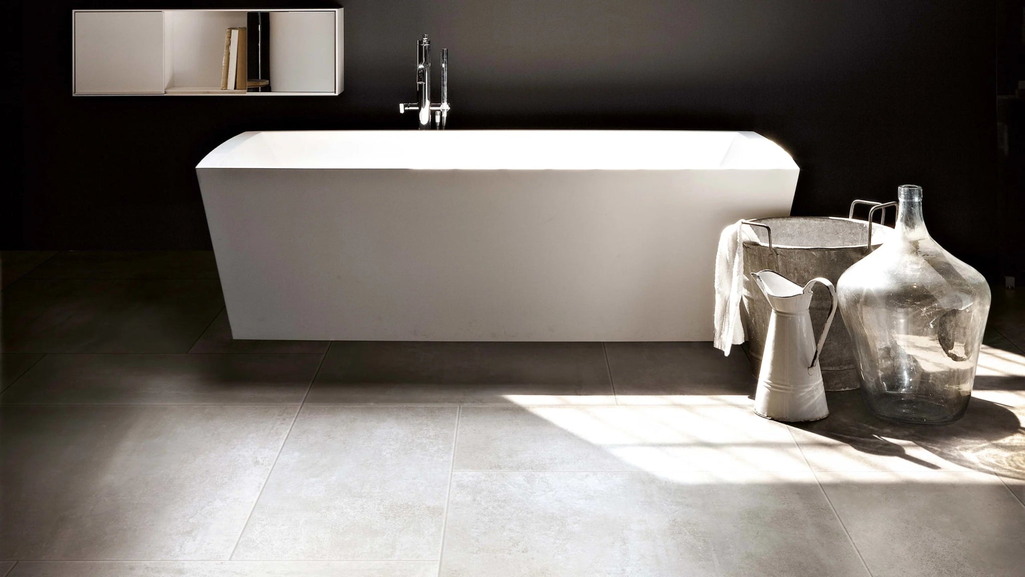 Mozaïektegel Floorgres Rawtech 753904 VLMoz.300X300 White 10mm Mat Ret.R10 F:030X030 - Mozaiektegel.com
