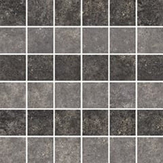Mozaïektegel Florim Artifact 760933 WAMozaiek 300X300 Charcol 9Mm Rt.R10 3D F:050X050 - Mozaiektegel.com