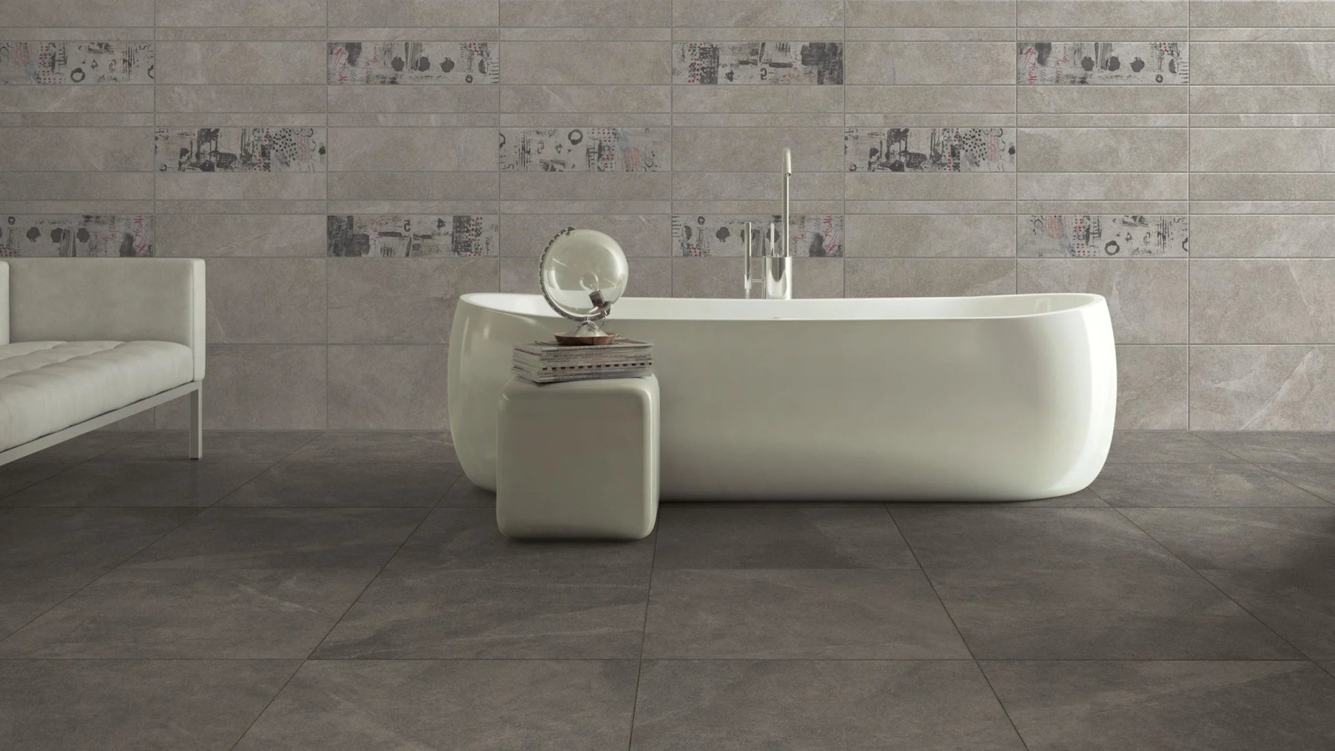 Mozaïektegel JOS. Disi VLMoz.300X300 Grey 10mm Mat Ret.R10 F:050X050 - Mozaiektegel.com