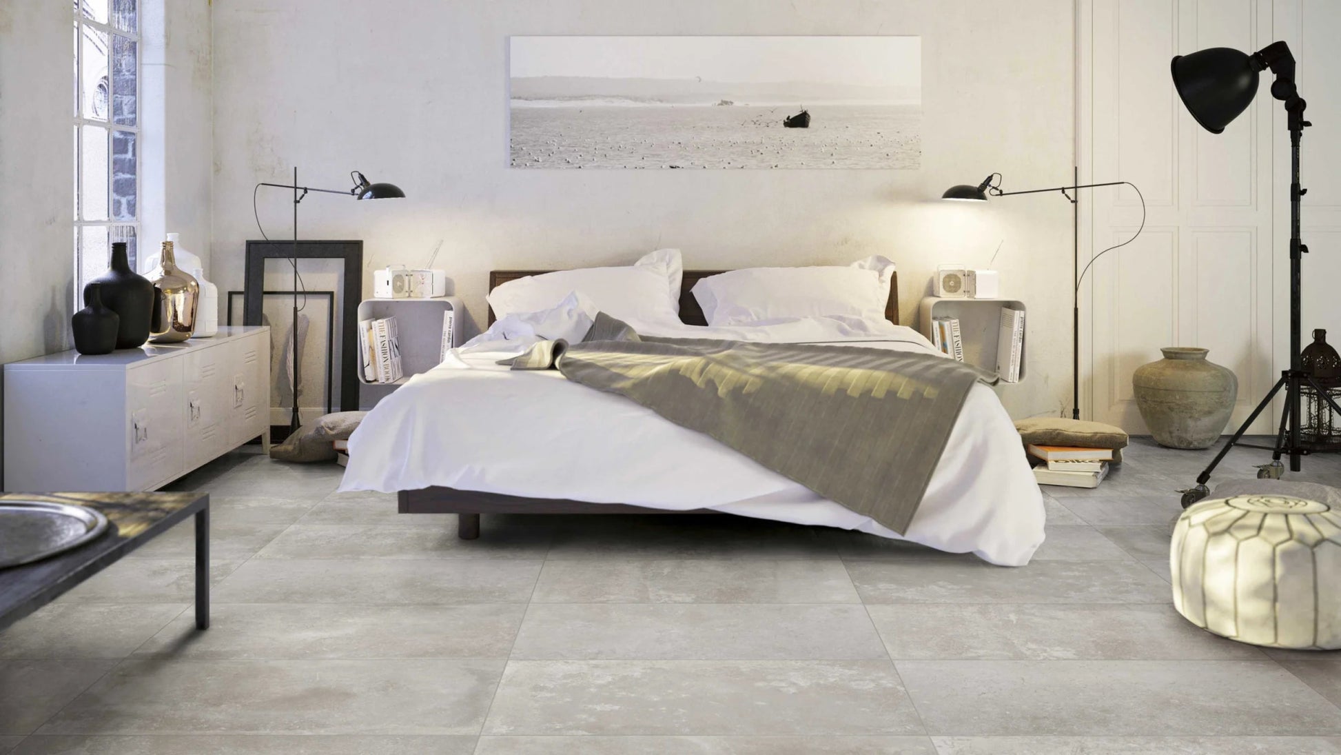 Mozaïektegel JOS. Reused WAMoz.300X300 Light Grey 10mm Mat R10 - Mozaiektegel.com