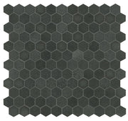 Mozaïektegel Ore Ceramics Basalt M - 30 WAMoz.279X293 Basalt 7mm Mat Hexagon - Mozaiektegel.com