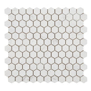 Mozaïektegel Ore Ceramics Hexagon 6802.10.00.00 WAMoz.295X295 White 7mm Mat Hexagon - Mozaiektegel.com