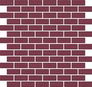 Mozaïektegel Roca ROCK ART FMVT6MD051 WAMoz.300X300 Burdeos 10mm Mat - Mozaiektegel.com