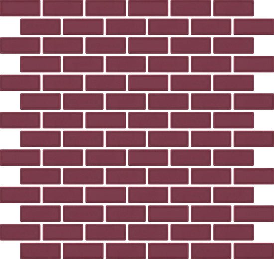 Mozaïektegel Roca ROCK ART FMVT6MD051 WAMoz.300X300 Burdeos 10mm Mat - Mozaiektegel.com