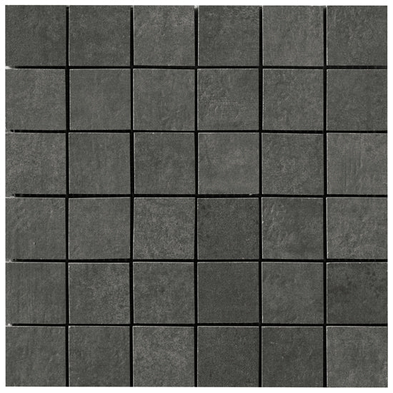 Mozaïektegel Serenissima Evoca 1064979 VLMoz.300X300 Grafite 10mm Mat Ret.R10 F:050X050 - Mozaiektegel.com