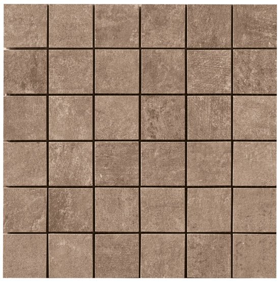 Mozaïektegel Serenissima Evoca 1064981 VLMoz.300X300 Terra 10mm Mat Ret.R10 F:050X050 - Mozaiektegel.com