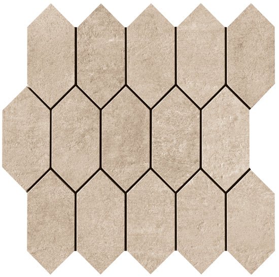 Mozaïektegel Serenissima Evoca 1065243 VLMoz.300X300 Ambra 10mm Mat Ret.R10 F:Losanga - Mozaiektegel.com