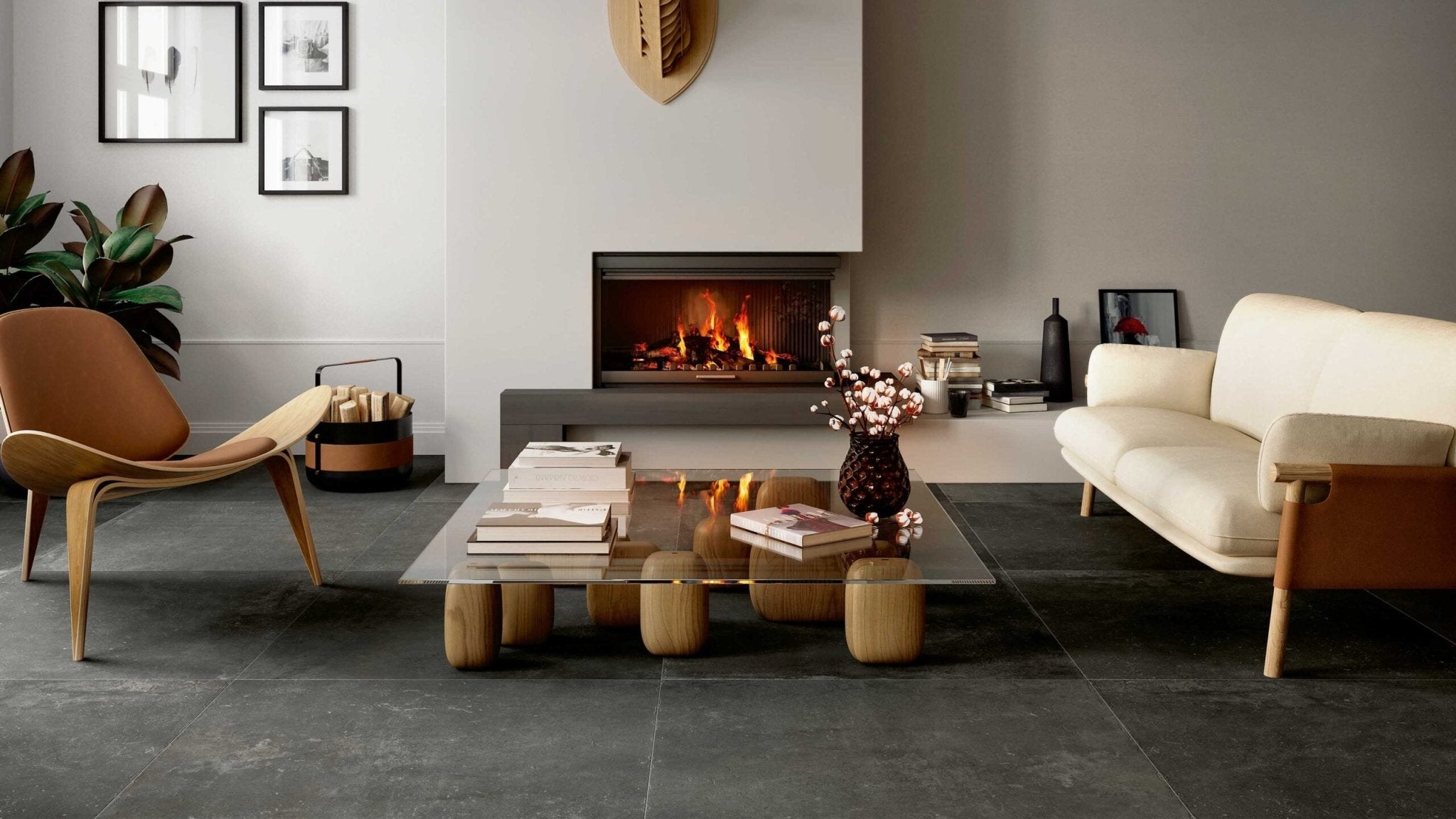 Mozaïektegel Serenissima Promenade 1070678 VLMoz.300X300 Ebano 10mm Mat Ret.R10 F:050X050 - Mozaiektegel.com