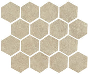 Mozaïektegel Serenissima Promenade 1070682 VLMoz.250X300 Corda 10mm Mat Ret.R10 F:Esagonia - Mozaiektegel.com