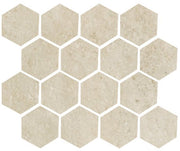 Mozaïektegel Serenissima Promenade 1070684 VLMoz.250X300 Sabbia 10mm Mat Ret.R10 F:Esagonia - Mozaiektegel.com