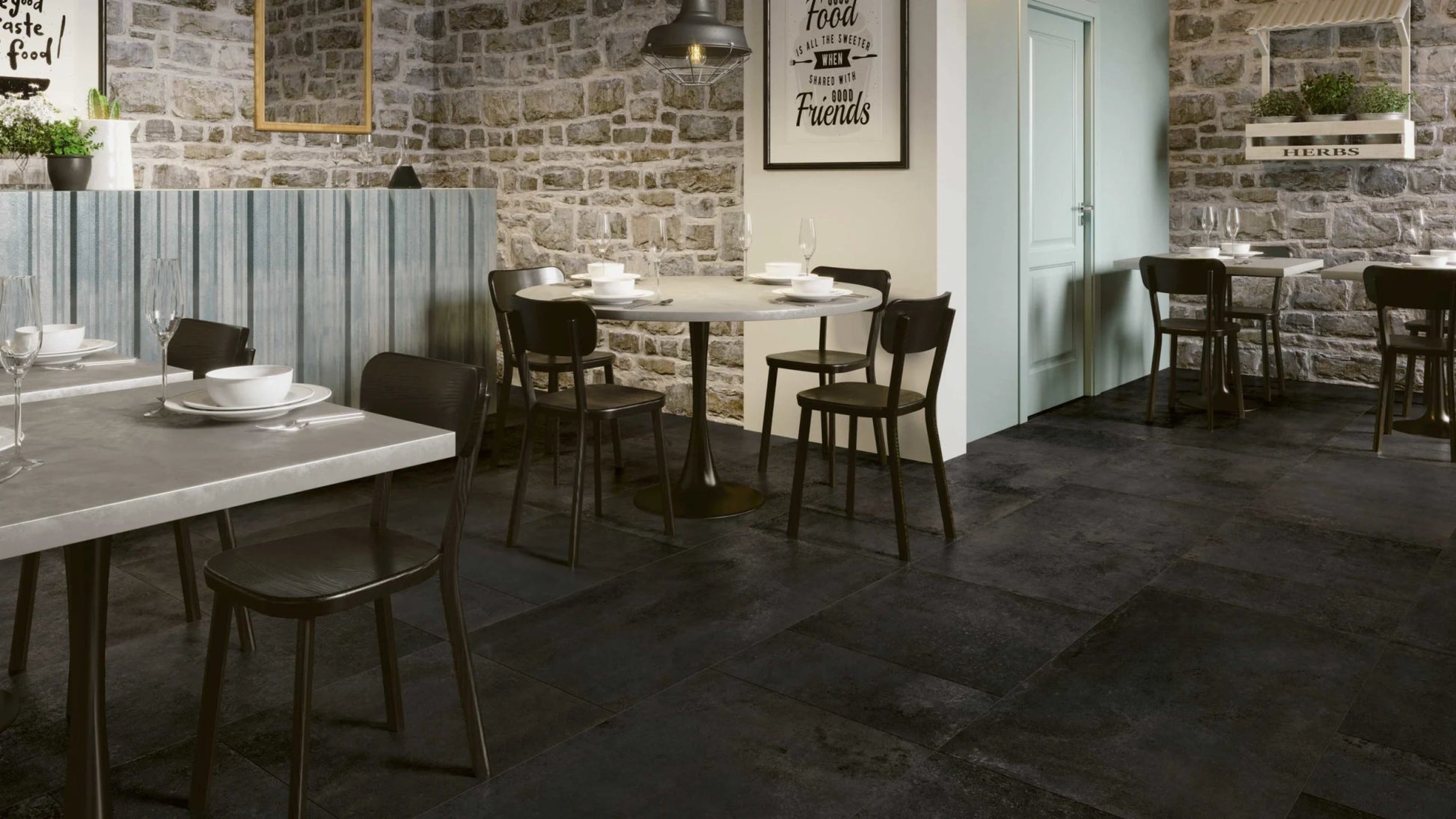 Mozaïektegel Serenissima Studio 50 1069275 VLMoz.300X300 Corvino 10mm Mat Ret.R10 F:050X050 - Mozaiektegel.com