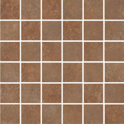 Mozaïektegel Serenissima Studio 50 1069282 VLMoz.300X300 Terracotta 10mm Mt.Ret.R10 F:050X050 - Mozaiektegel.com