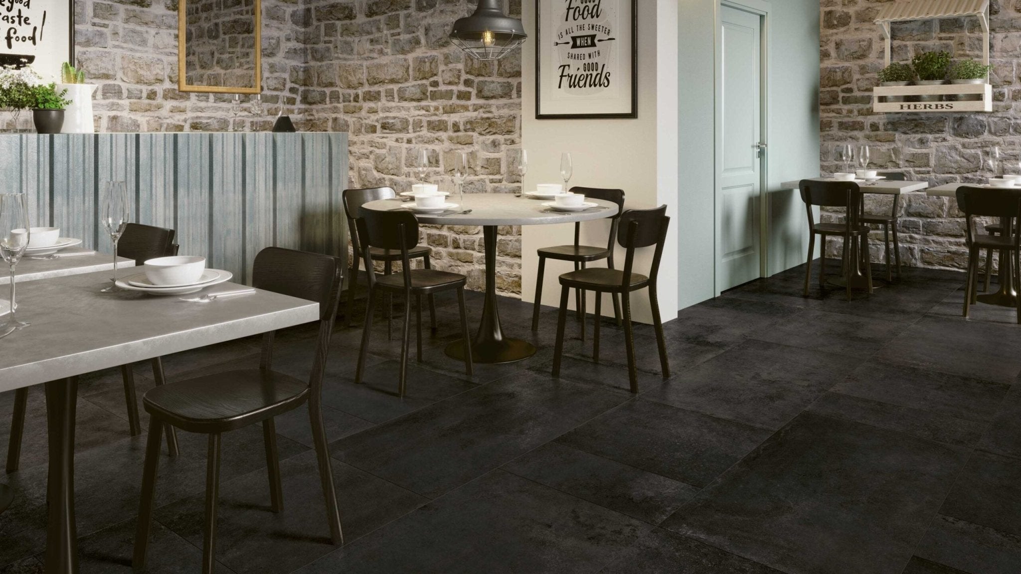 Mozaïektegel Serenissima Studio 50 1069310 VLMoz.300X300 Corvino 10mm Mat Ret.R10 F:Random - Mozaiektegel.com