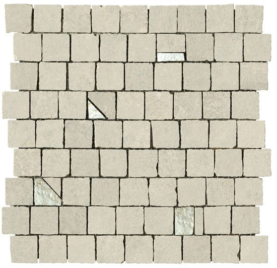 Mozaïektegel Serenissima Studio 50 1069314 VLMoz.300X300 Sabbia 10mm Mat Ret.R10 F:Random - Mozaiektegel.com