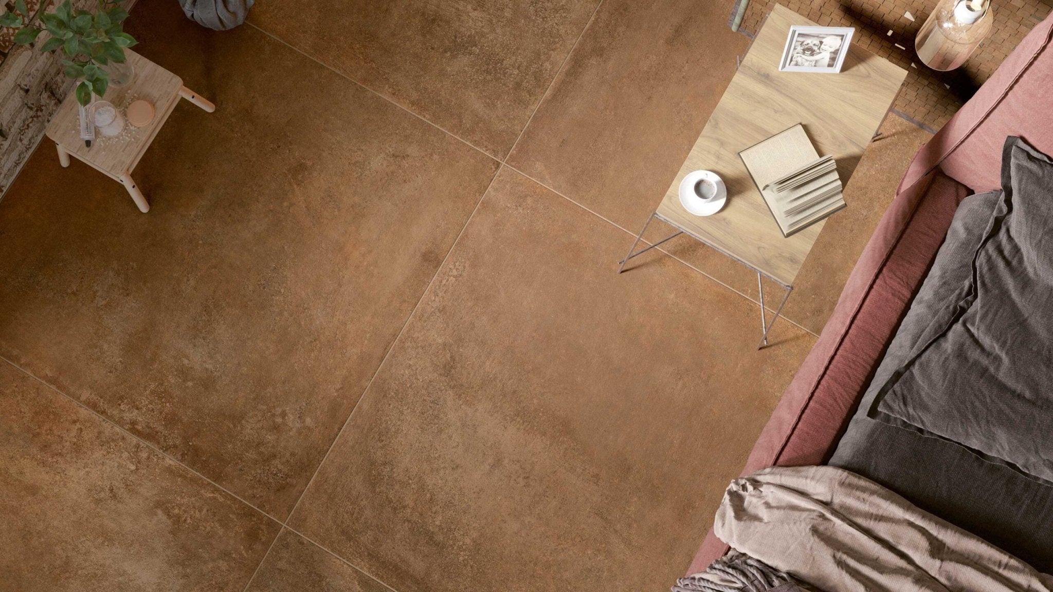 Mozaïektegel Serenissima Studio 50 1069315 VLMoz.300X300 Terracotta 10mm Mat Ret.R10 F:Random - Mozaiektegel.com