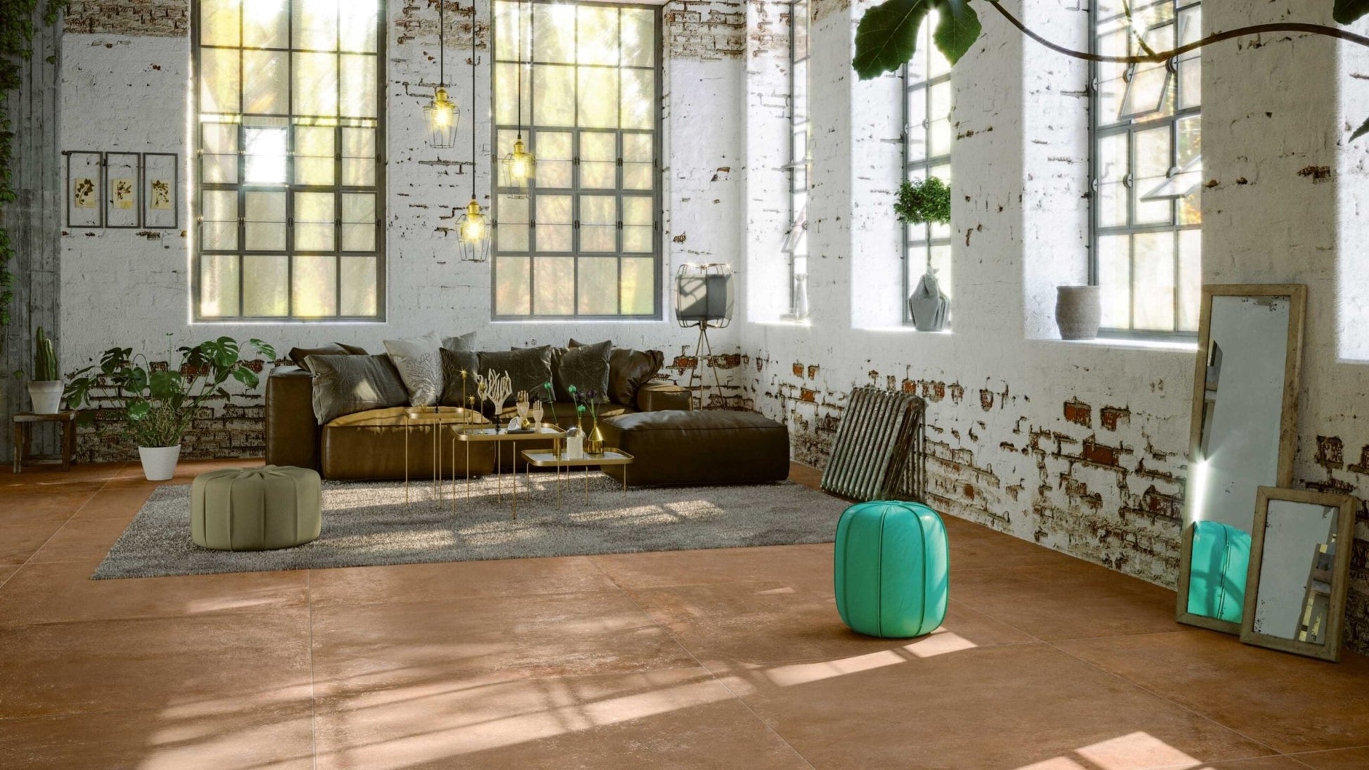 Mozaïektegel Serenissima Studio 50 1069315 VLMoz.300X300 Terracotta 10mm Mat Ret.R10 F:Random - Mozaiektegel.com