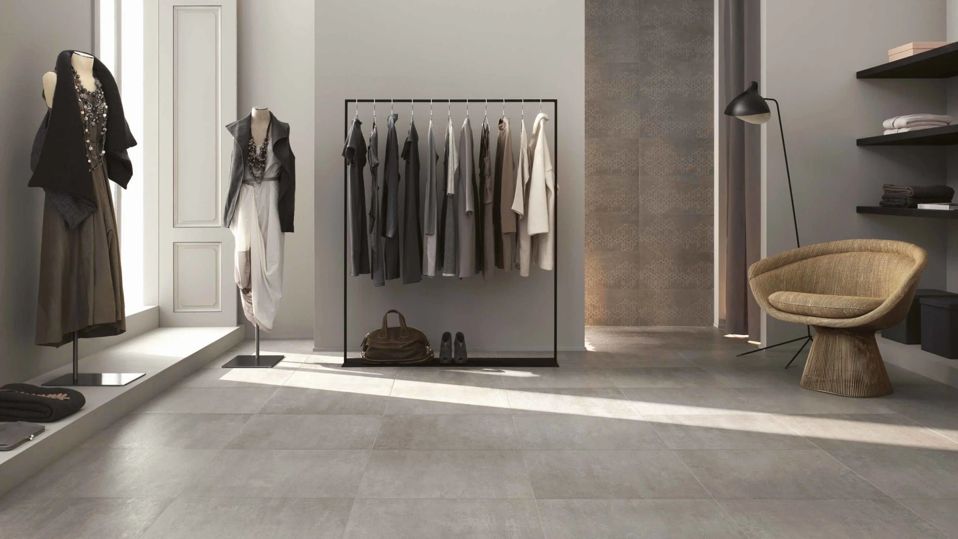 Ragno Concept R28N VLtegel strook 150X600 Grigio 9,5mm Mat Ret.R10 - Mozaiektegel.com