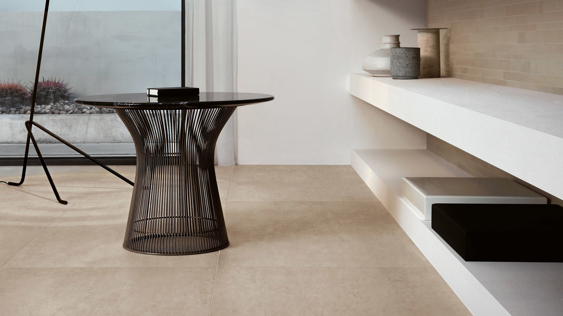 Ragno Concept R3HR Vloertegel 750X750 Greige 10mm Mat Ret.R10 - Mozaiektegel.com