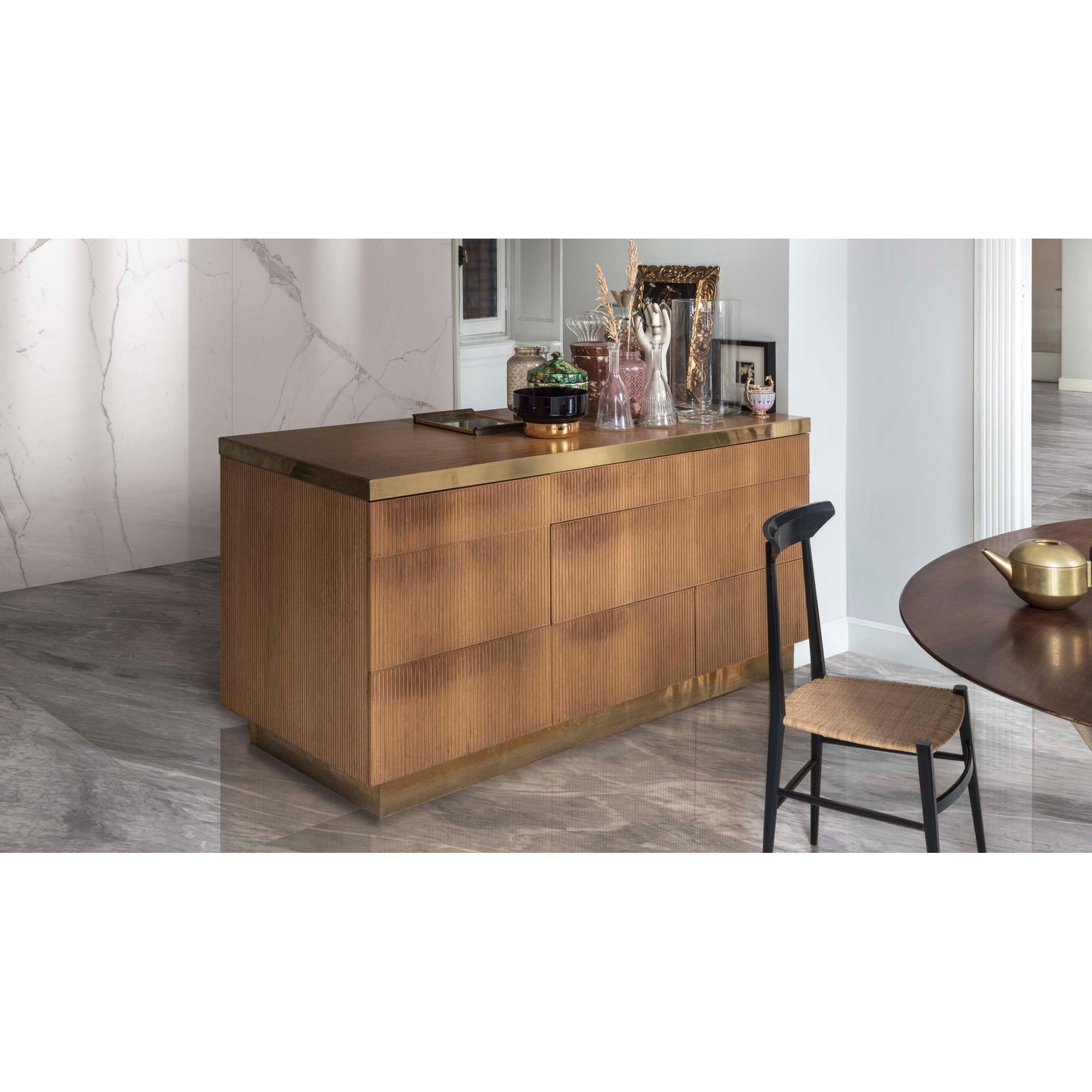 Ragno Incanto R8UF Vloertegel 750X750 Statuar.Venato 10mm Mat Ret.R9 - Mozaiektegel.com