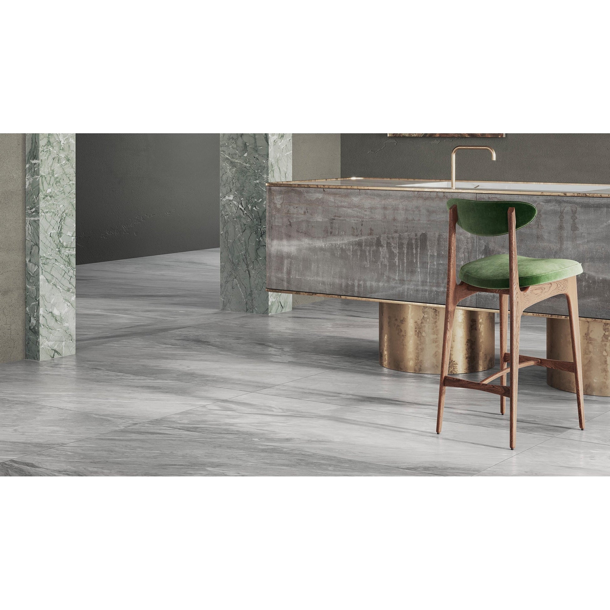 Ragno Incanto R8UH Vloertegel 750X750 Bardiglio 10mm Mat Ret.R9 - Mozaiektegel.com