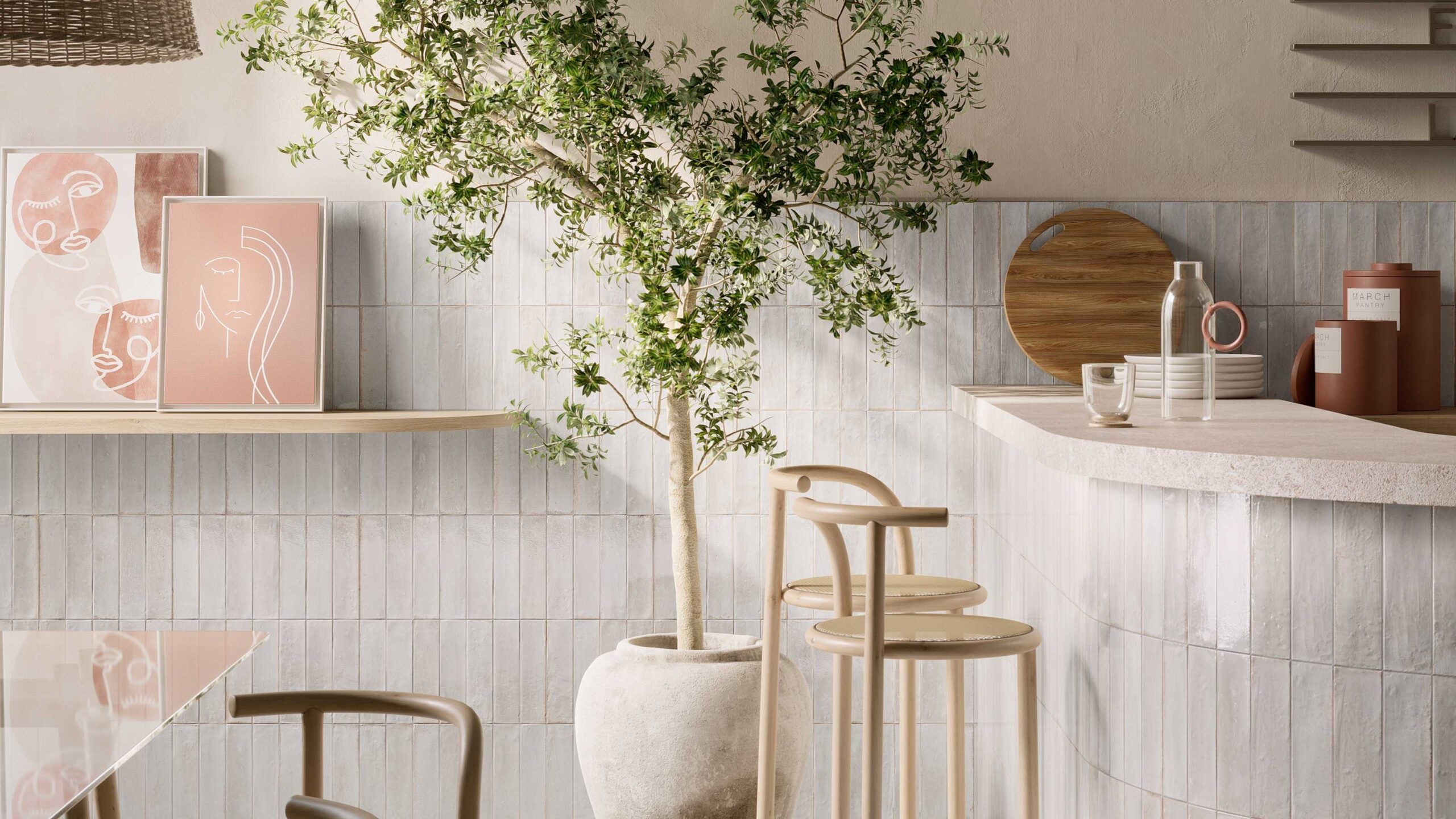 Ragno Look R8FM Wandtegel 060X240 Bianco 10mm Glans