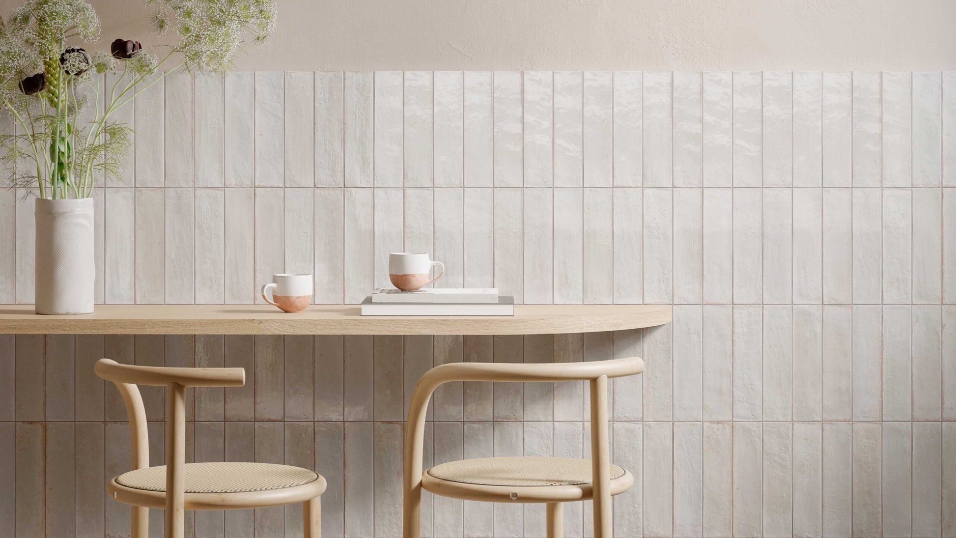 Ragno Look R8FM Wandtegel 060X240 Bianco 10mm Glans