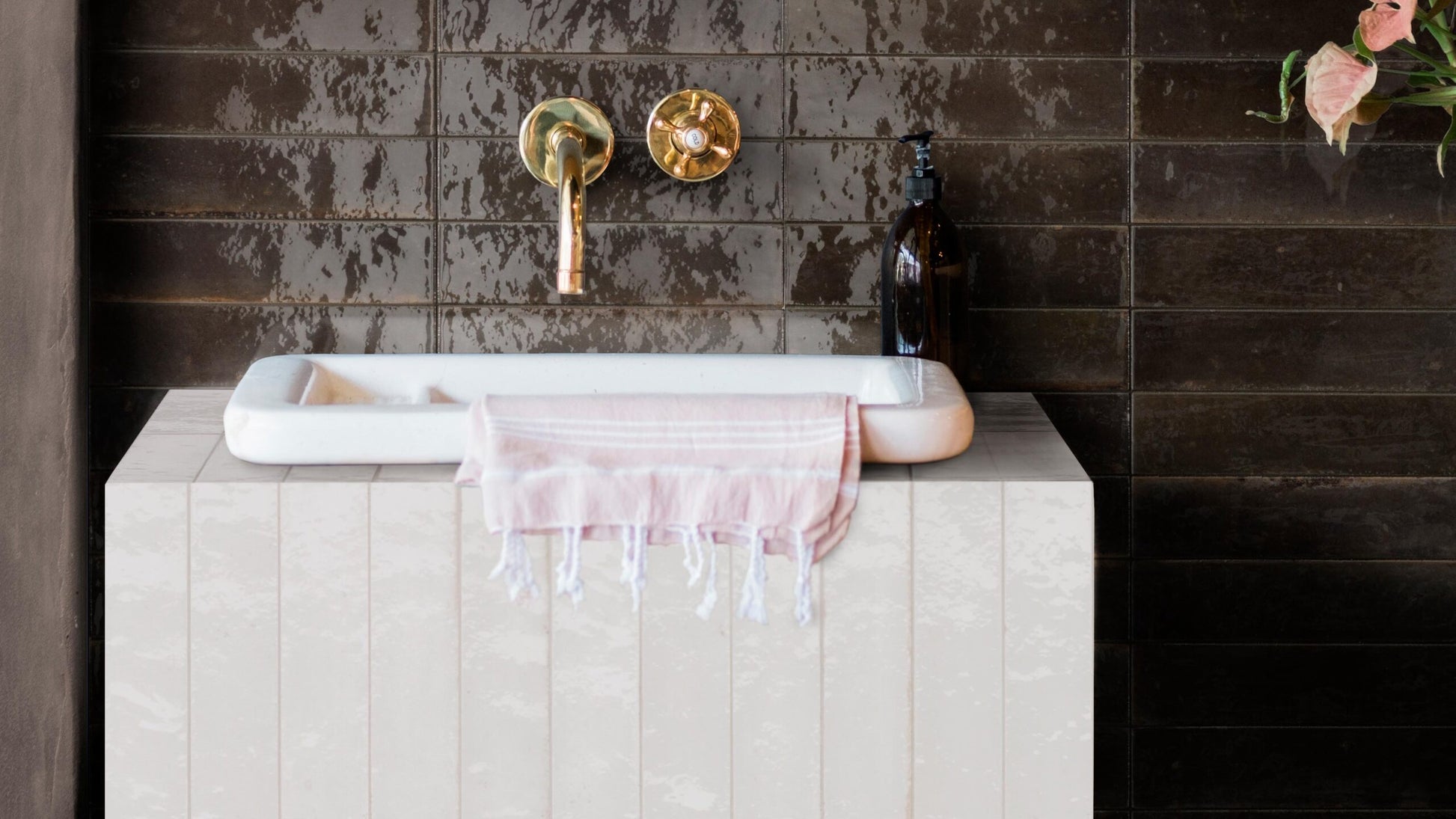 Ragno Look R8FN Wandtegel 060X240 Nero 10mm Glans