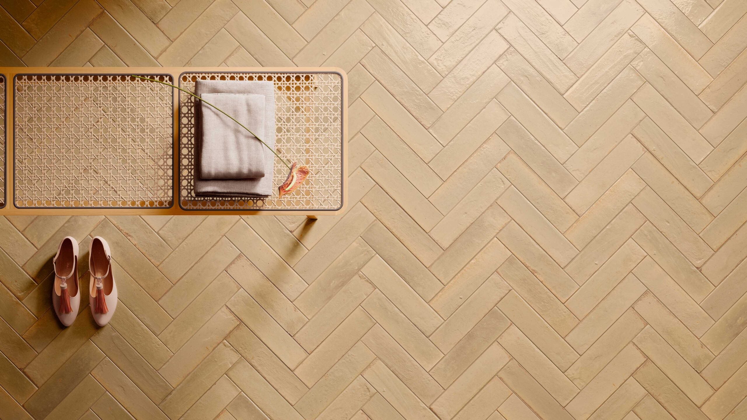 Ragno Look R8FP Wandtegel 060X240 Beige 10mm Glans