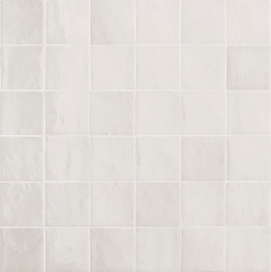 Ragno Melange R8FZ Wandtegel 100X100 Bianco 10mm Glans - Mozaiektegel.com