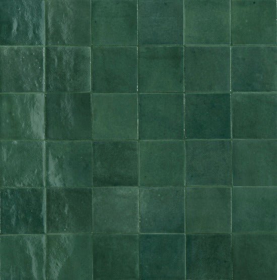 Ragno Melange R8GA Wandtegel 100X100 Teal 10mm Glans - Mozaiektegel.com