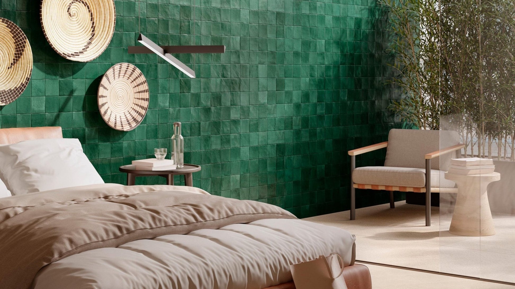 Ragno Melange R8GA Wandtegel 100X100 Teal 10mm Glans - Mozaiektegel.com