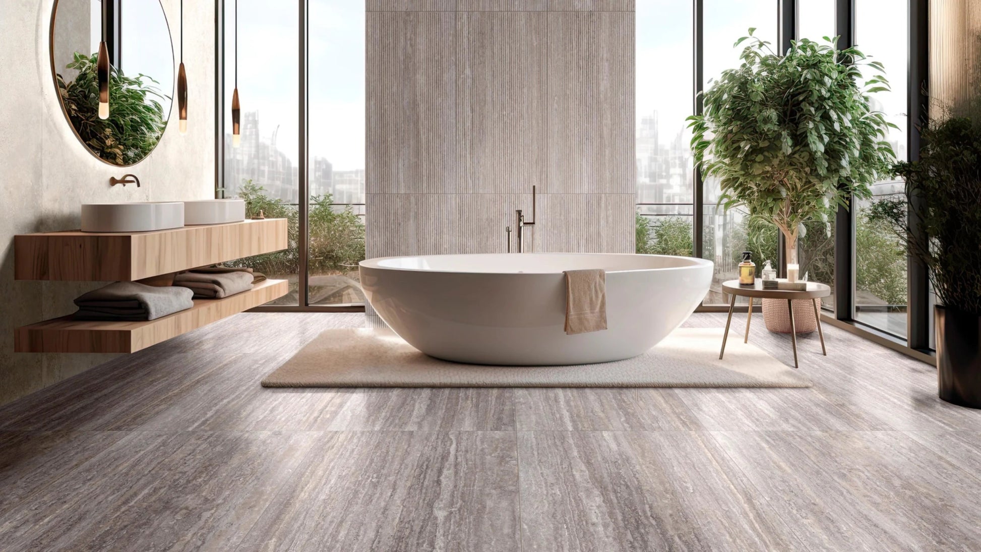 Ragno Realstone Travertino RC9Y Vloertegel 600X1200 Vein Beige 9Mm Mat Ret.R10 - Mozaiektegel.com