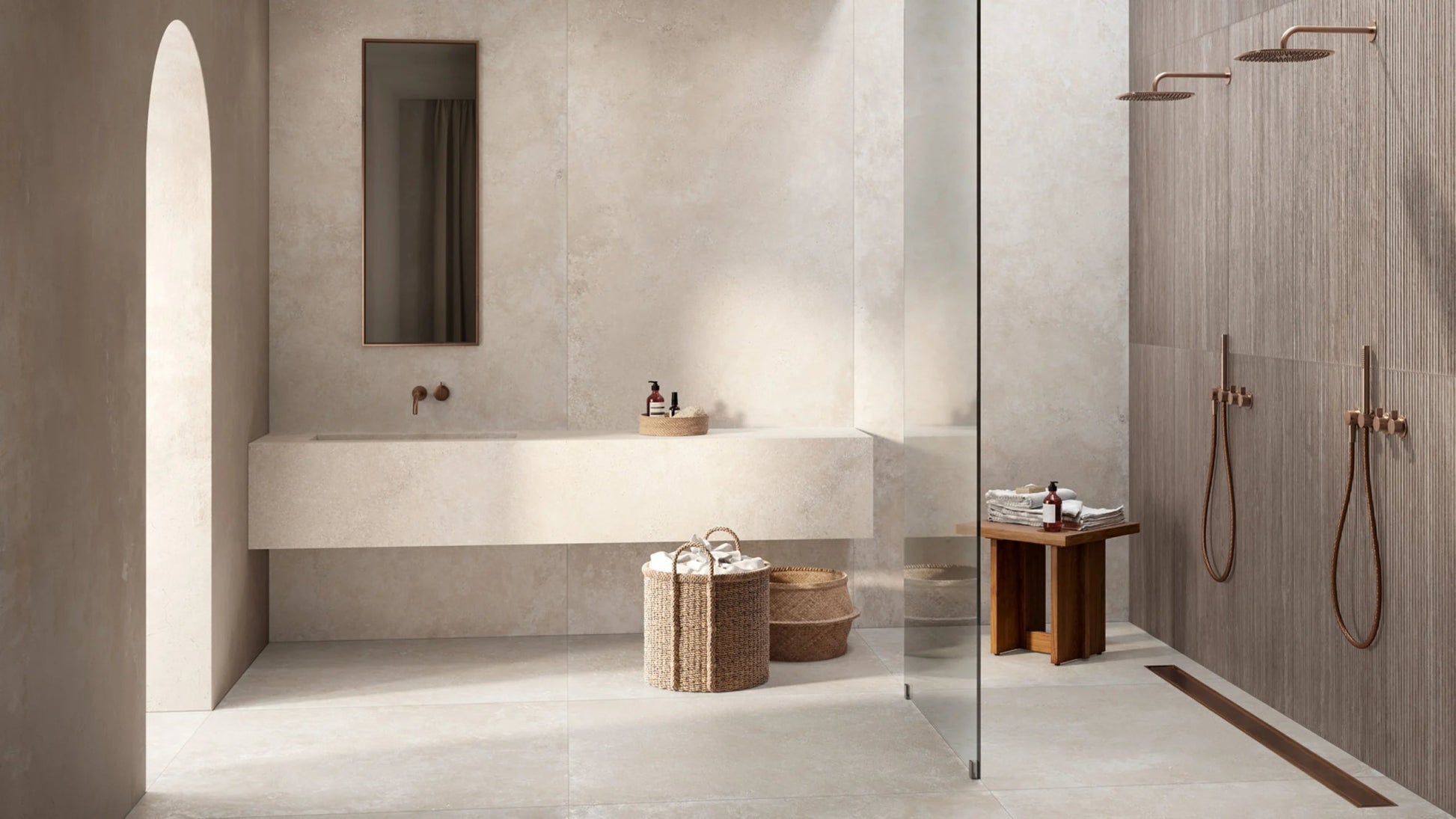 Ragno Realstone Travertino RCPY Vloertegel 750X750 Cross Bianco 9Mm Mat Ret.R9 - Mozaiektegel.com