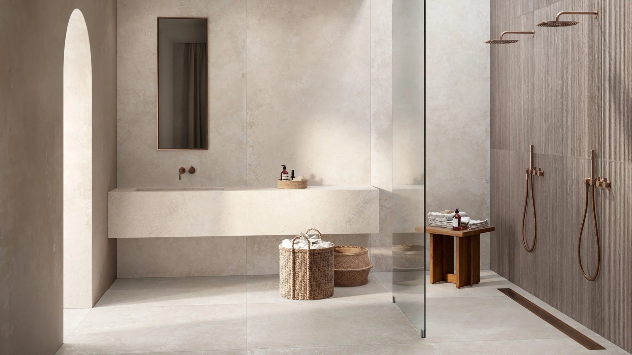 Ragno Realstone Travertino RCPY Vloertegel 750X750 Cross Bianco 9Mm Mat Ret.R9 - Mozaiektegel.com