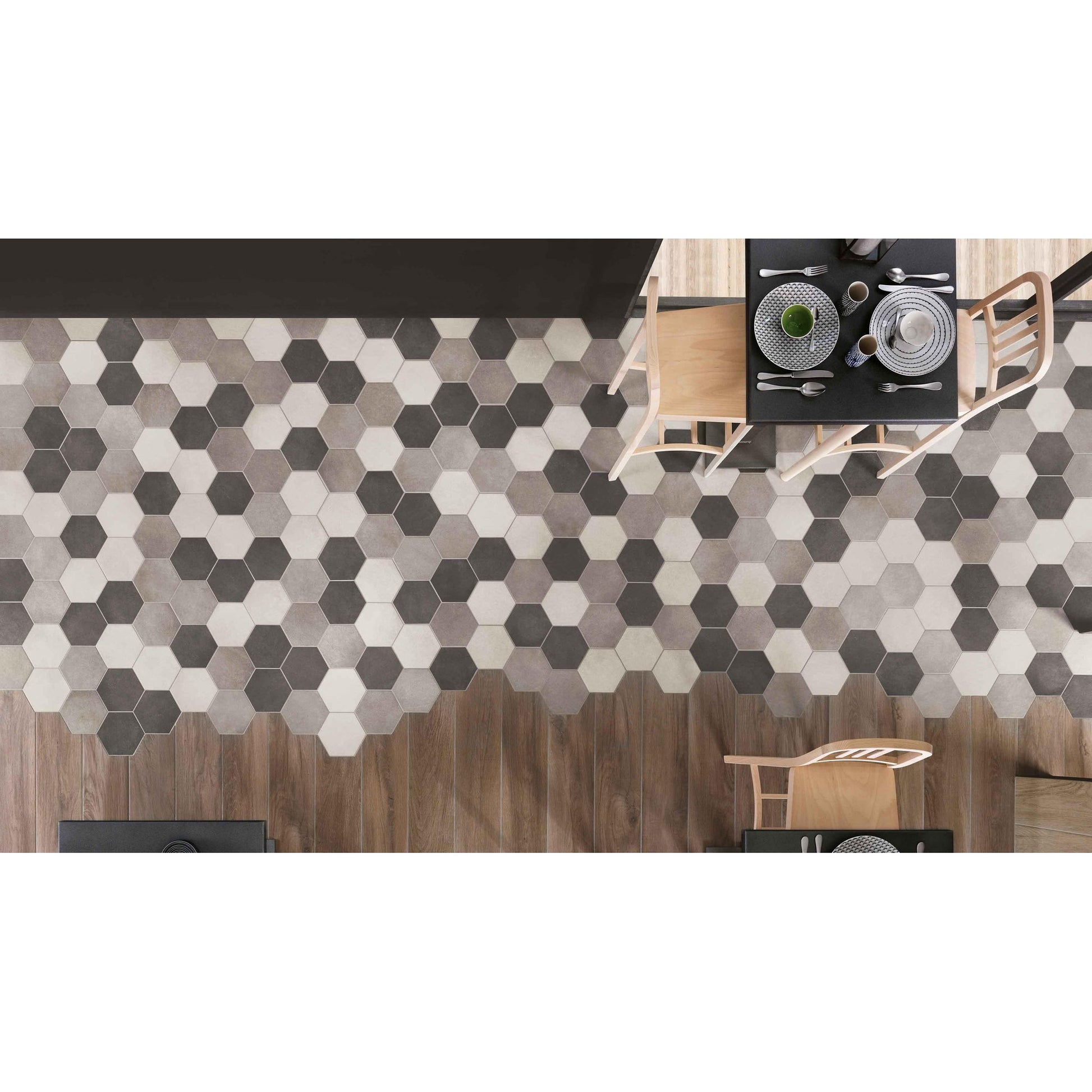 Ragno Rewind R4CP VLtegel 6 - kant 180X210 Peltro 9,5mm Mat R9 - Mozaiektegel.com