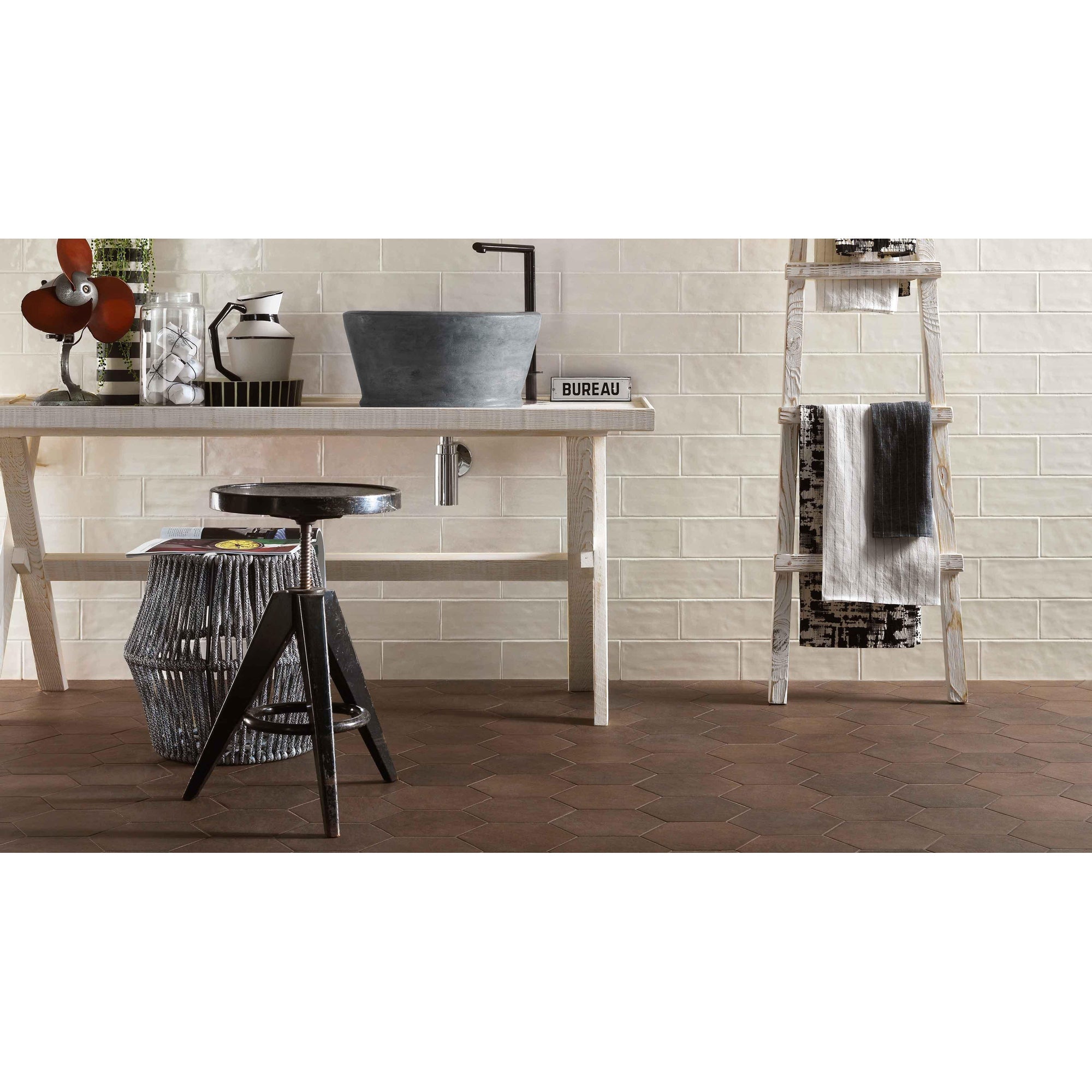 Ragno Rewind R4CQ VLtegel 6 - kant 180X210 Tobacco 9,5mm Mat R9 - Mozaiektegel.com