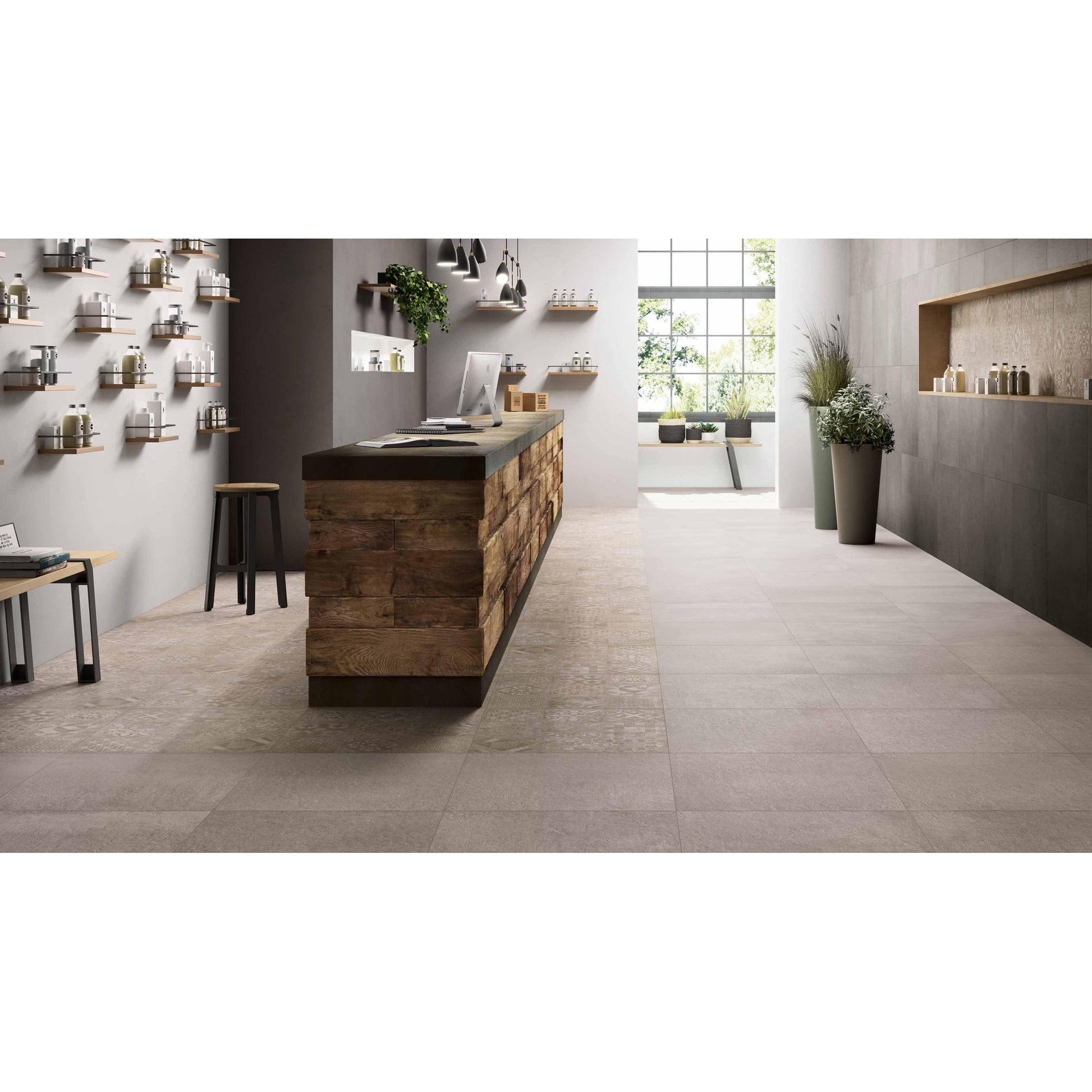 Ragno Studio 00K3MC40 Vloertegel 150X150 Grigio 9mm Mat R9 - Mozaiektegel.com