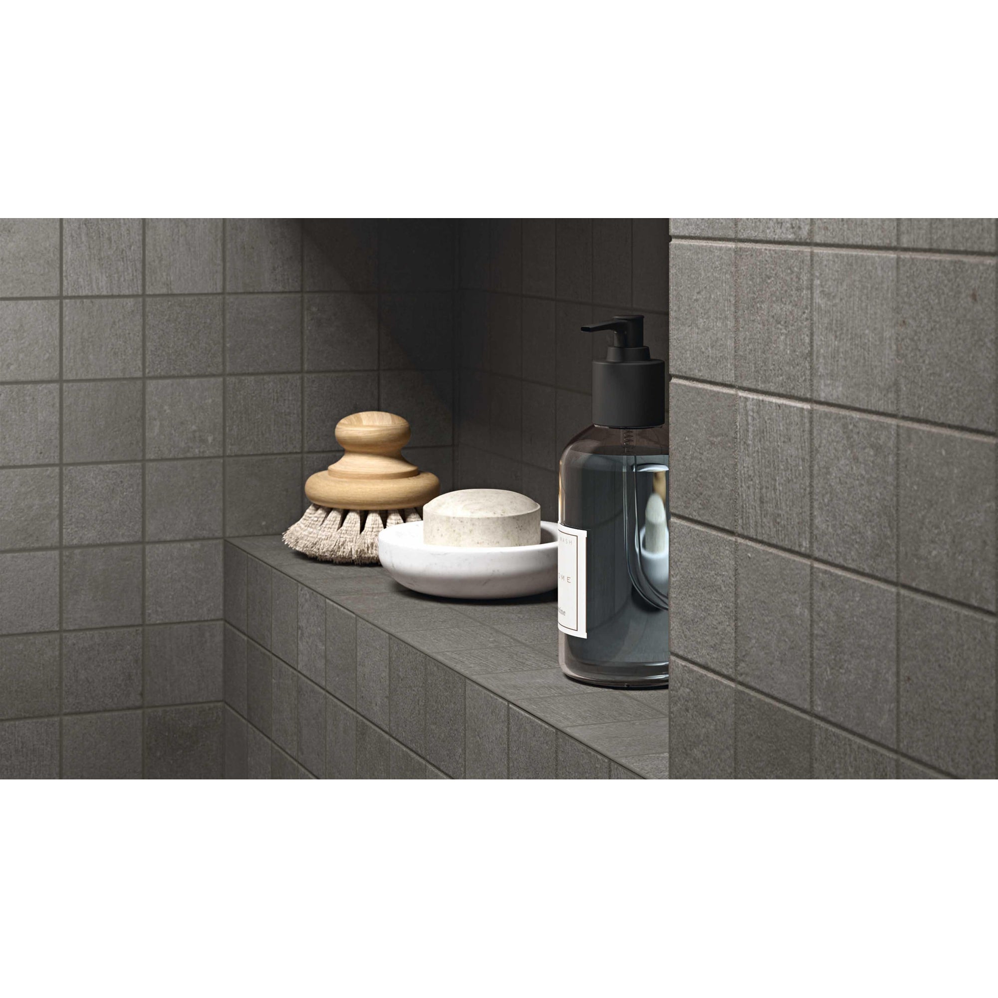 Ragno Studio 00K3MD40 Vloertegel 150X150 Antracite 9mm Mat R9 - Mozaiektegel.com