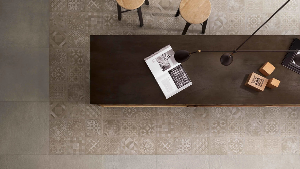 R52c Ragno Ragno Studio R4PX Floor Tile 600X600 Grigio 9.5mm Matt Ret.R9