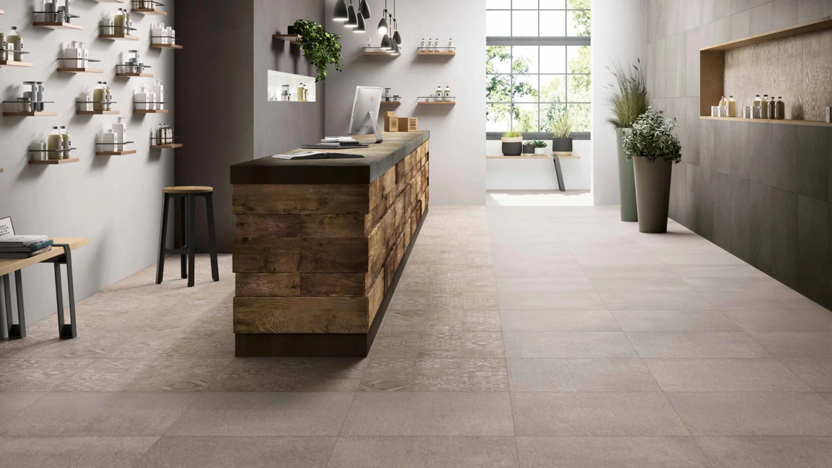 R52c Ragno Ragno Studio R4PX Floor Tile 600X600 Grigio 9.5mm Matt Ret.R9