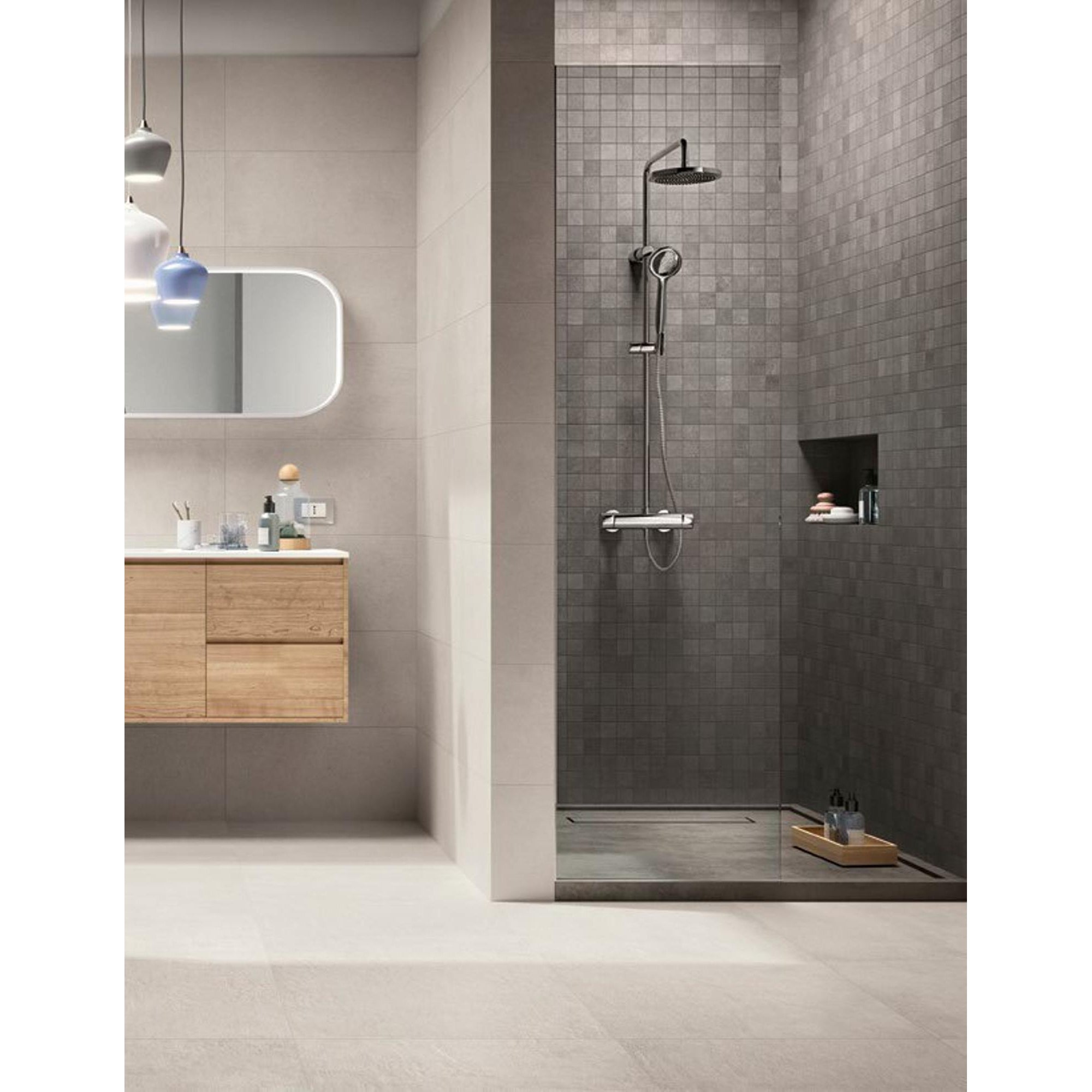 Ragno Studio R4QF Vloertegel 300X600 Ghiaccio 9,5mm Mat Ret.R9 - Mozaiektegel.com