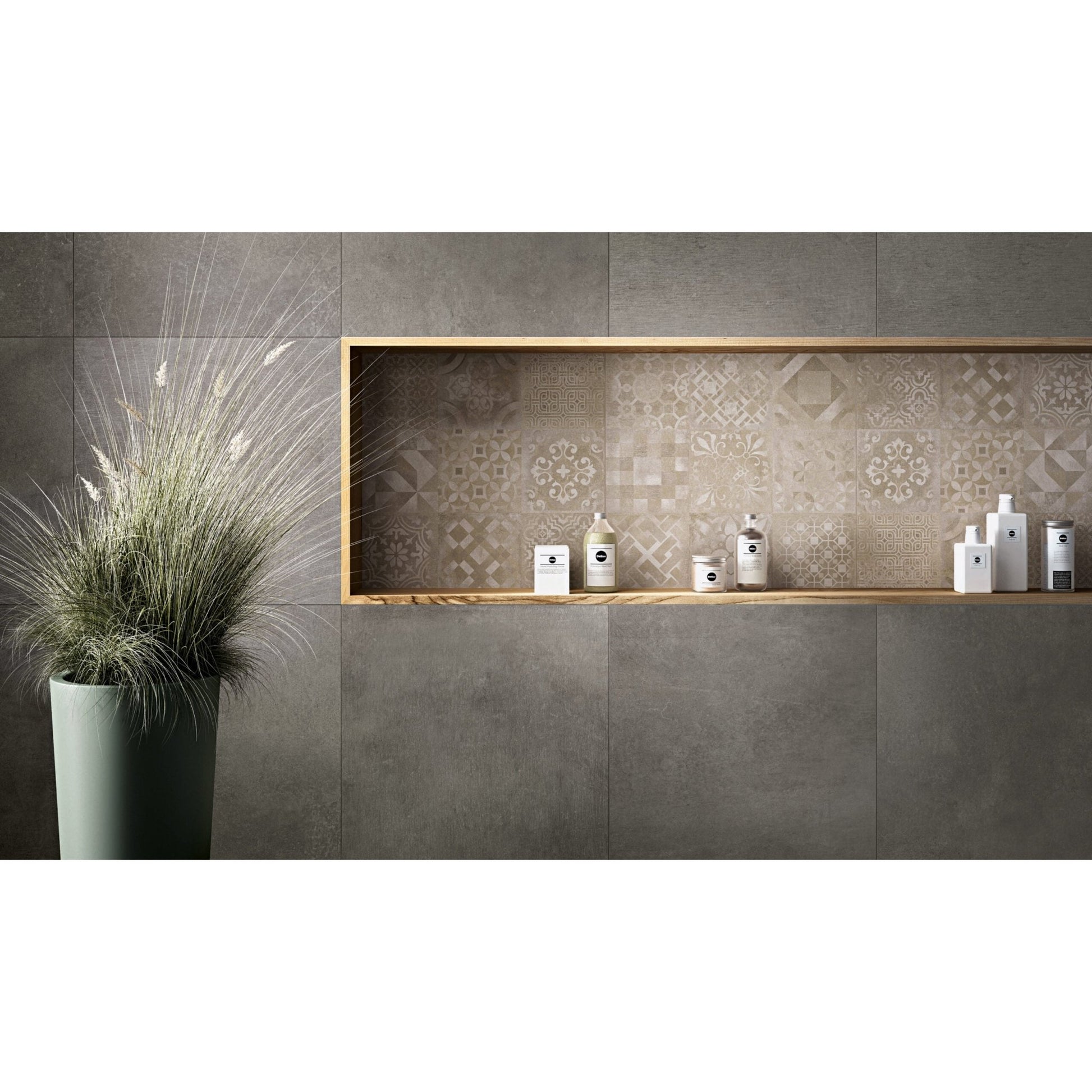 Ragno Studio R4QK Vloertegel 300X600 Antracite 9,5mm Mat Ret.R9 - Mozaiektegel.com