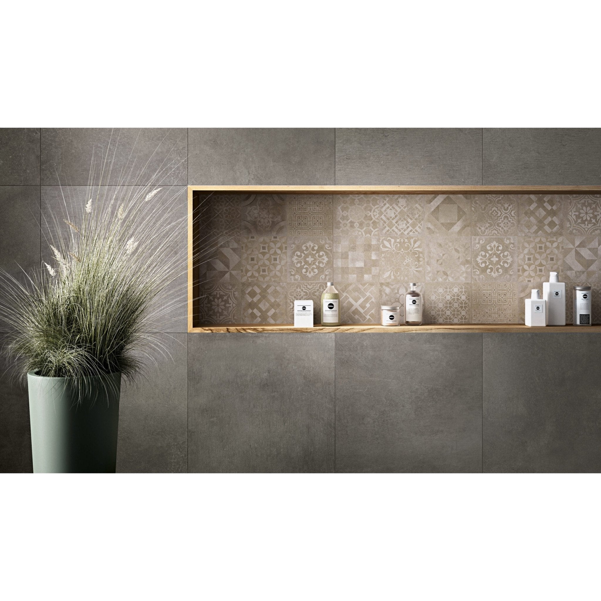 Ragno Studio R4QK Vloertegel 300X600 Antracite 9,5mm Mat Ret.R9 - Mozaiektegel.com