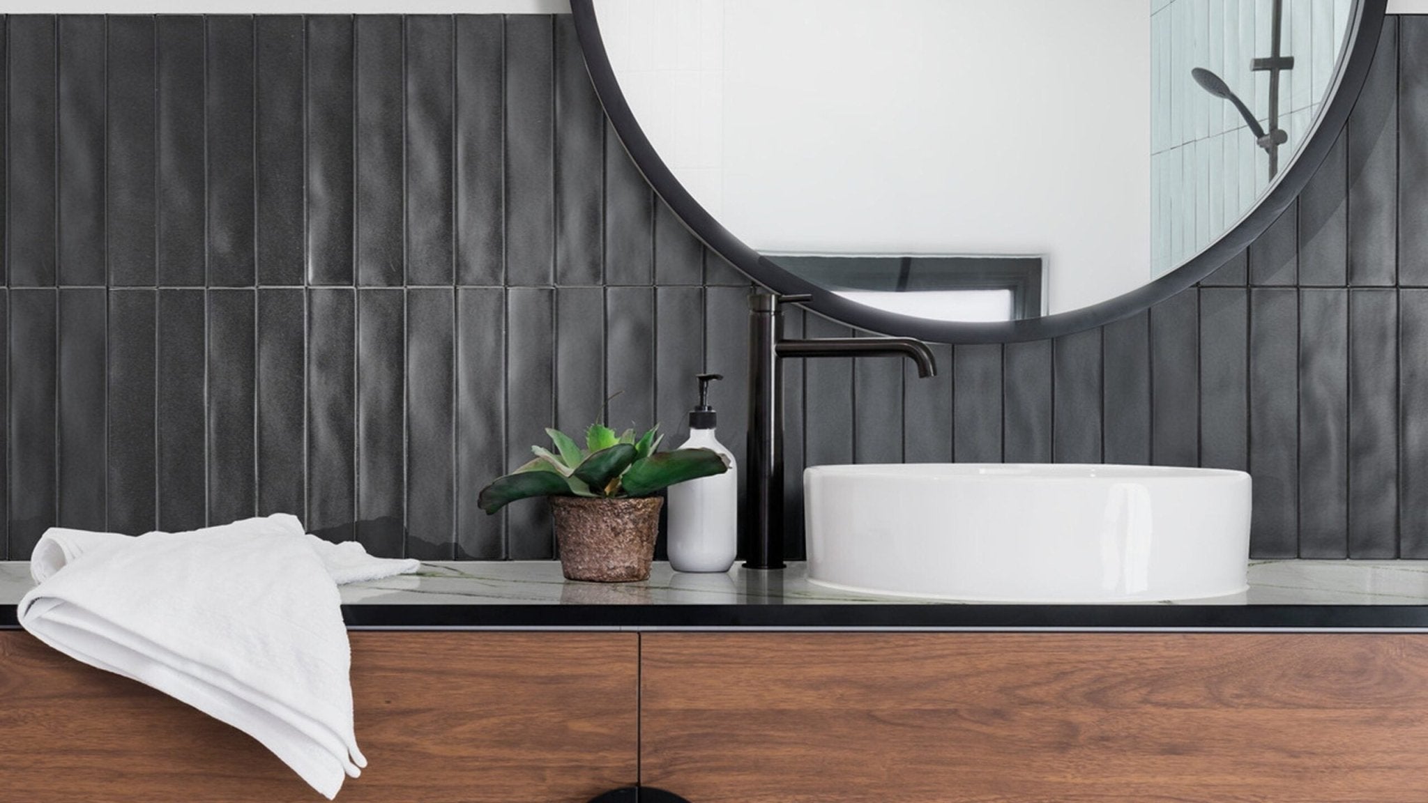 Ragno Wish RCGH Wandtegel 053X300 Black 10Mm Mat - Mozaiektegel.com