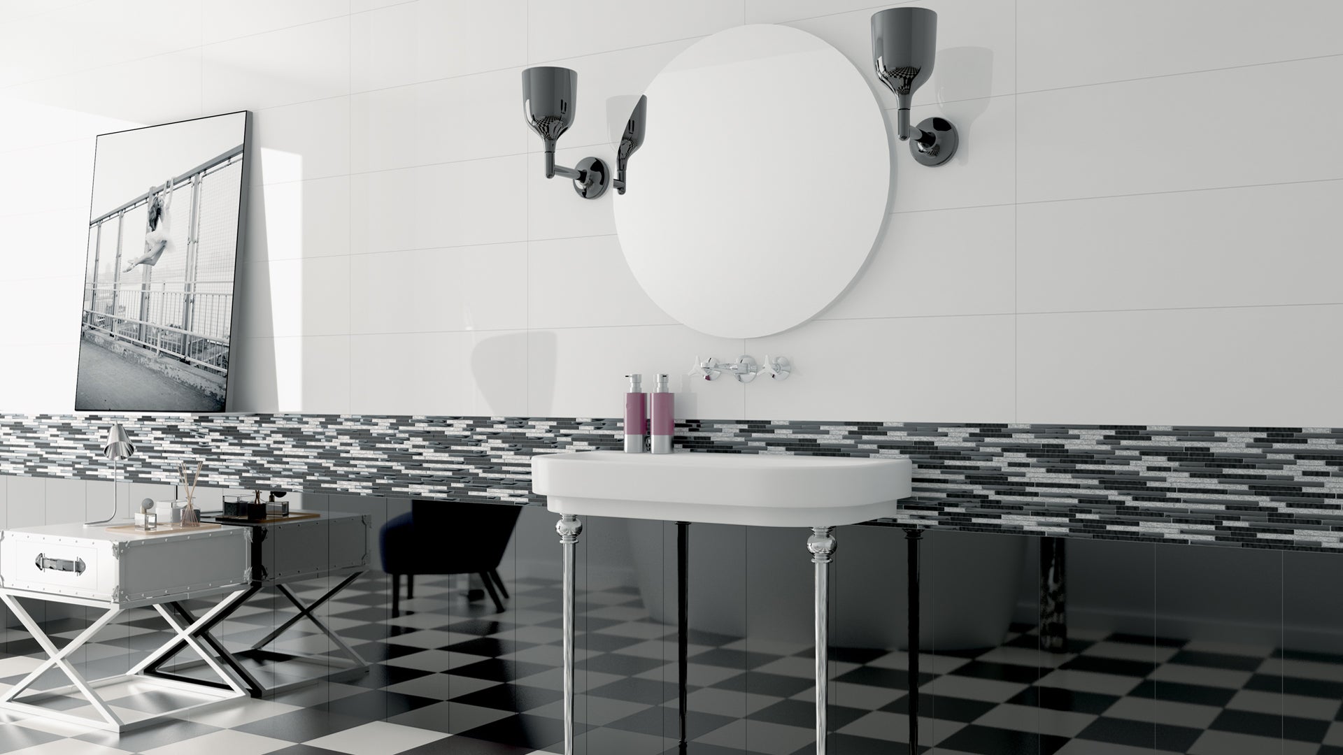 Roca Calypso F7KT6MC011 Wandtegel 400X1200 Blanco 10,5mm Glans Ret. - Mozaiektegel.com