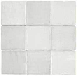 Roca St Tropez FHWE06P011 Wandtegel 130X130 Blanco 8,5mm Glans - Mozaiektegel.com