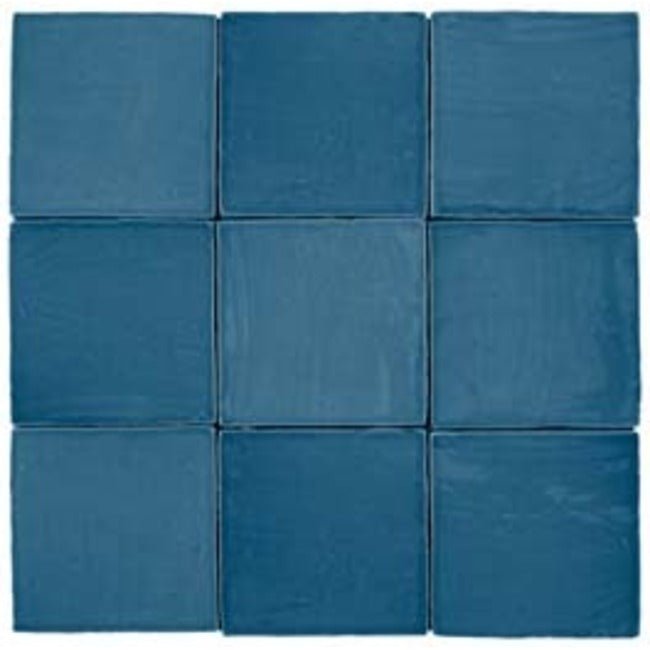 Roca St Tropez FHWE06P151 Wandtegel 130X130 Azul 8,5mm Glans - Mozaiektegel.com