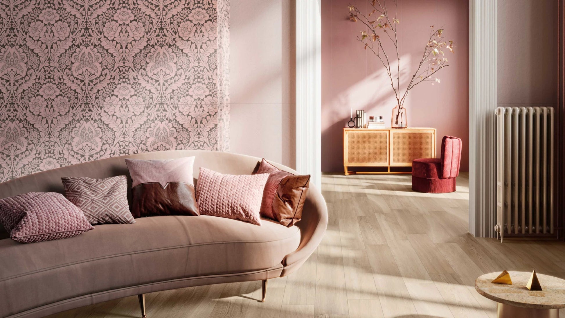 Serenissima Acanto 1047429 Vloertegel 200X1200 Miele 10mm Mat Ret.R10 - Mozaiektegel.com