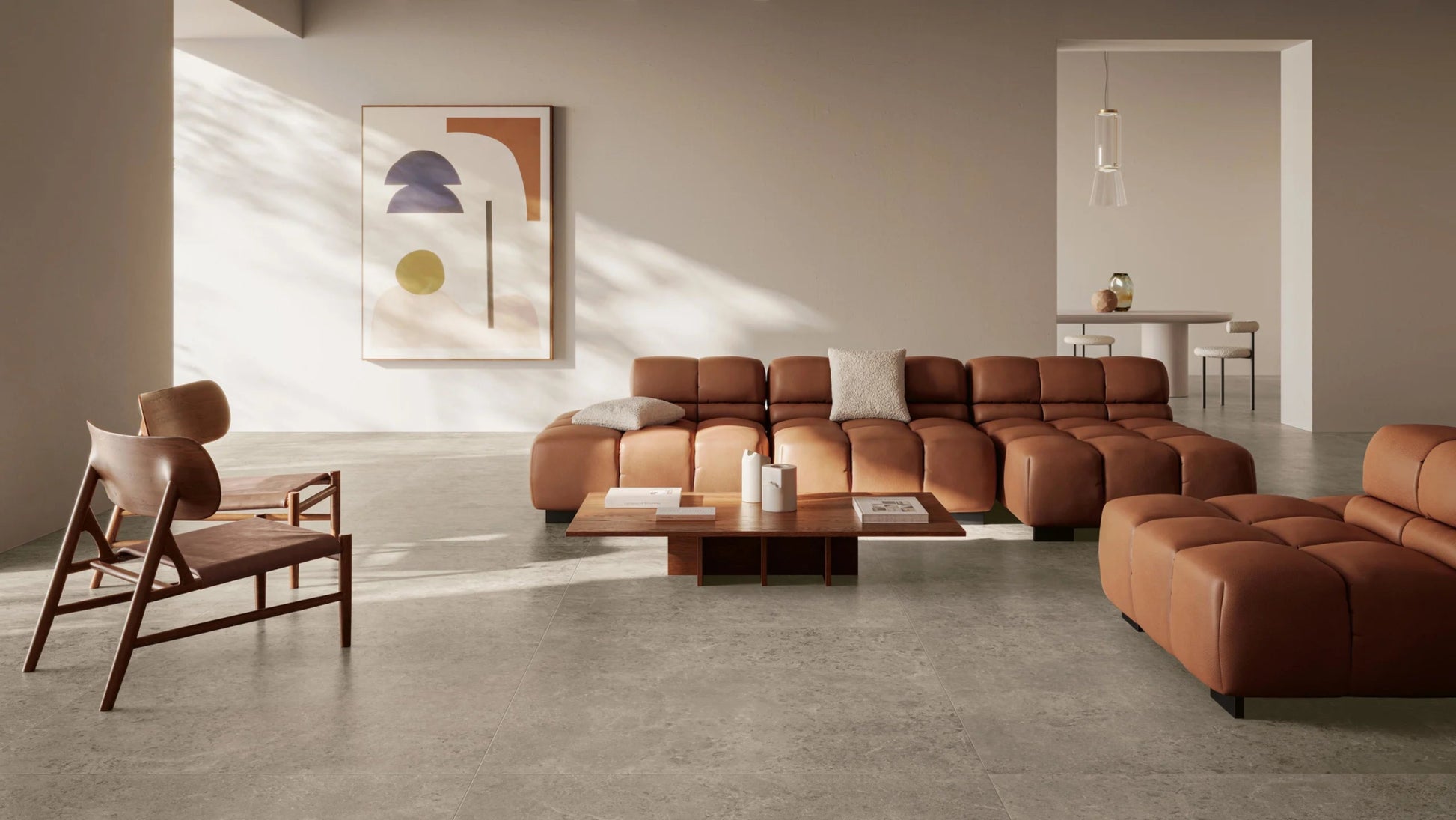 Serenissima Concreta 1081646 Vloertegel 1200X1200 Ecru 9,5Mm Mat Ret.R10 - Mozaiektegel.com